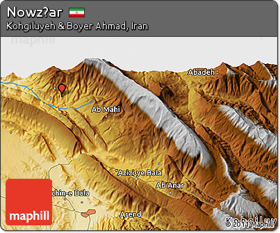 Physical 3D Map of Nowz̄ar