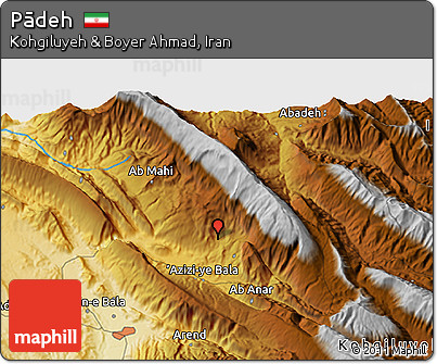 Physical 3D Map of Pādeh