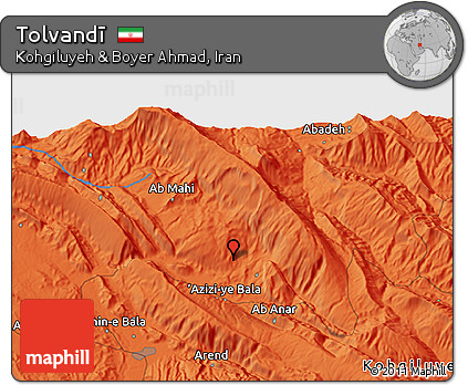 Political 3D Map of Tolvandī