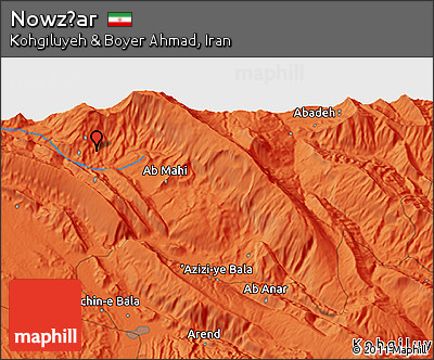 Political 3D Map of Nowz̄ar