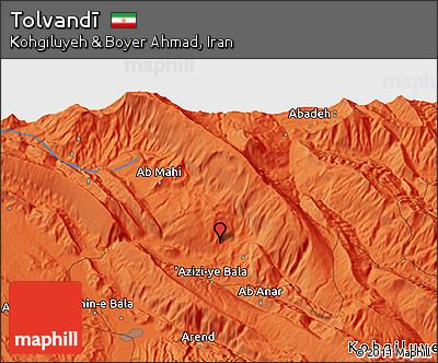 Political 3D Map of Tolvandī