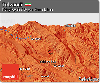 Political 3D Map of Tolvandī