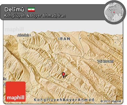 Satellite 3D Map of Delīmū