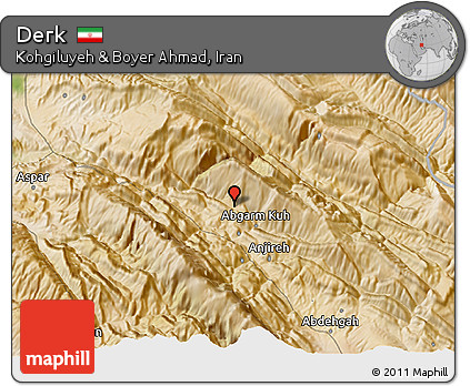 Satellite 3D Map of Derk