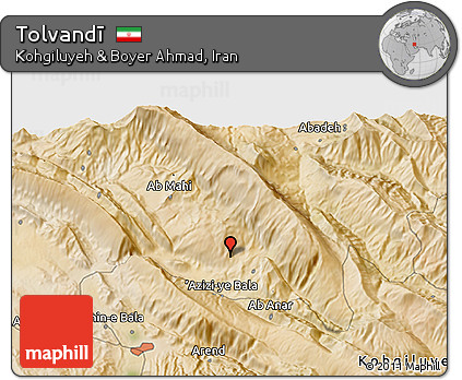 Satellite 3D Map of Tolvandī