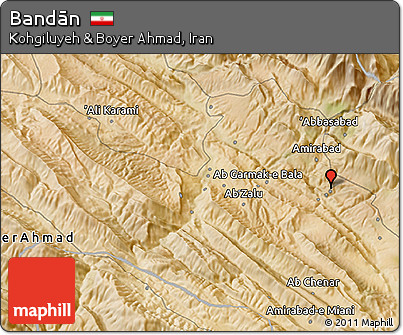 Satellite 3D Map of Bandān