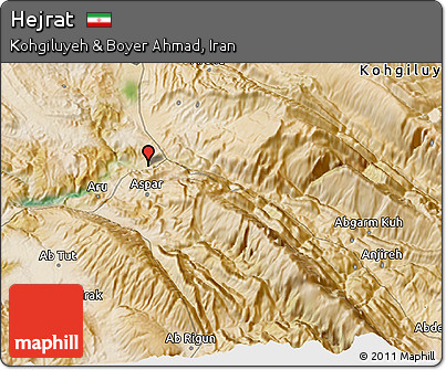 Satellite 3D Map of Hejrat