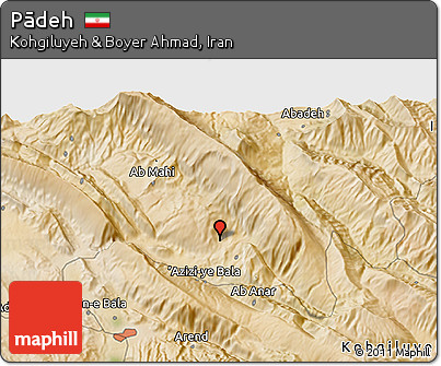 Satellite 3D Map of Pādeh
