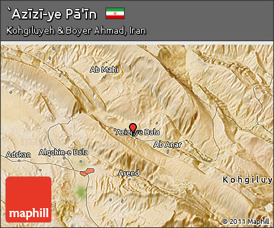 Satellite 3D Map of `Azīzī-ye Pā'īn