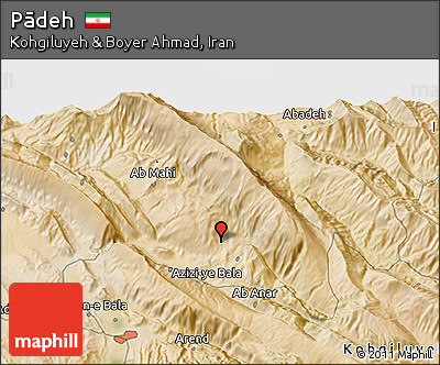 Satellite 3D Map of Pādeh
