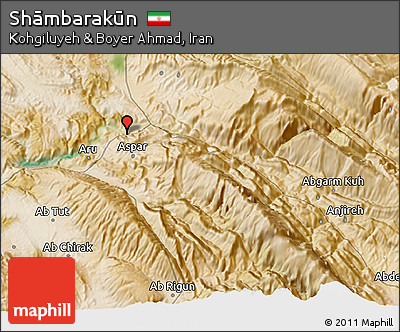 Satellite 3D Map of Shāmbarakūn