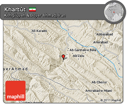 Shaded Relief 3D Map of Khartūt