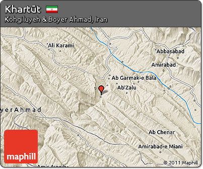 Shaded Relief 3D Map of Khartūt