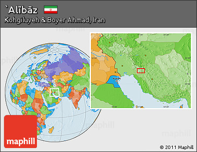 Political Location Map of `Alībāz