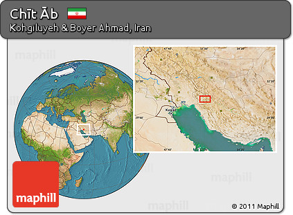 Satellite Location Map of Chīt Āb