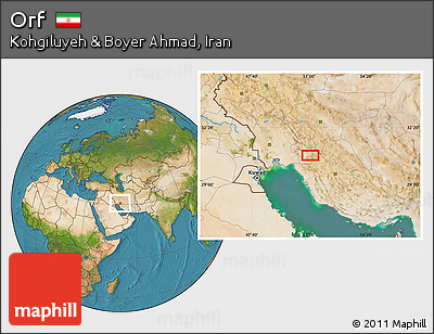 Satellite Location Map of Orf