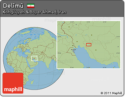 Savanna Style Location Map of Delīmū