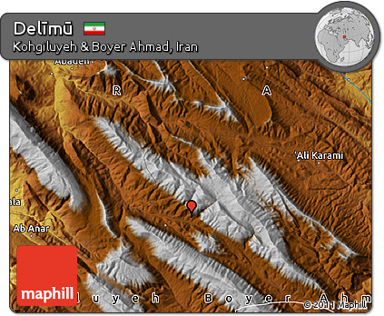 Physical Map of Delīmū