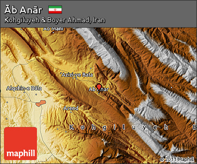 Physical Map of Āb Anār