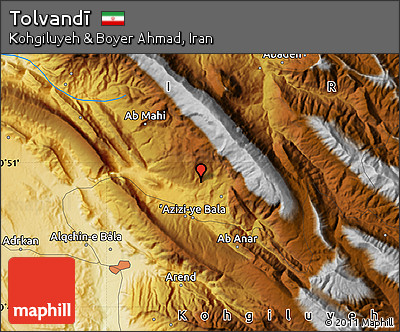 Physical Map of Tolvandī