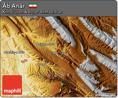 Physical Map of Āb Anār