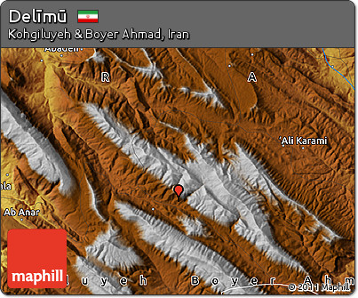 Physical Map of Delīmū