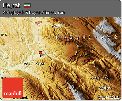 Physical Map of Hejrat