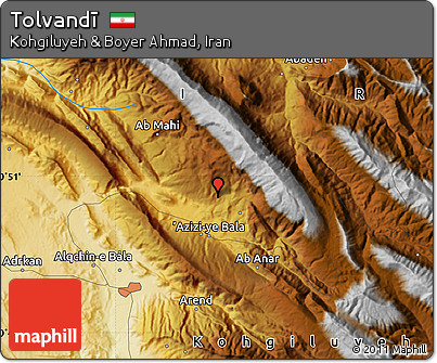 Physical Map of Tolvandī