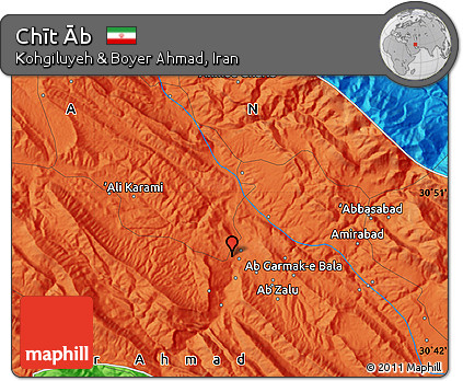 Political Map of Chīt Āb