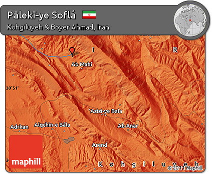 Political Map of Pālekī-ye Soflá