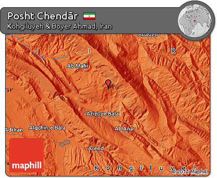Political Map of Posht Chendār