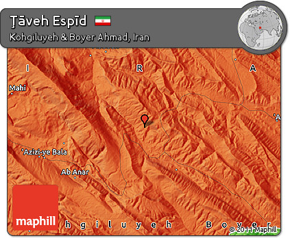 Political Map of Ţāveh Espīd