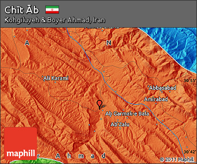 Political Map of Chīt Āb
