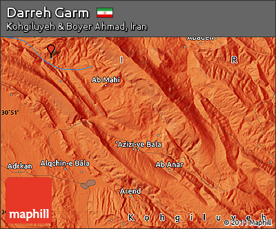 Political Map of Darreh Garm