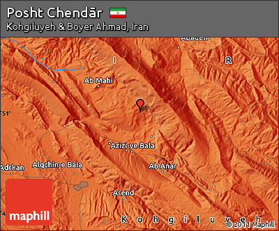 Political Map of Posht Chendār