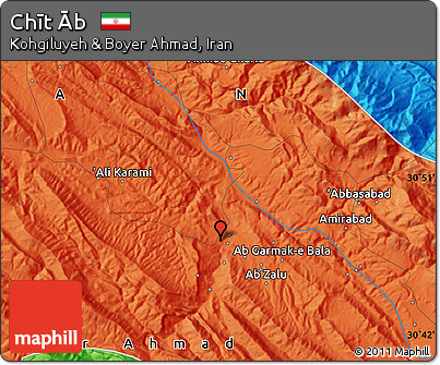Political Map of Chīt Āb