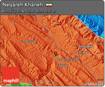 Political Map of Neqāreh Khāneh