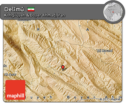 Satellite Map of Delīmū