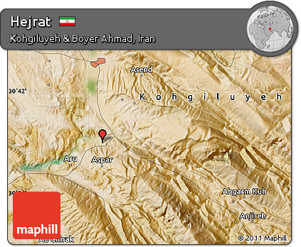 Satellite Map of Hejrat