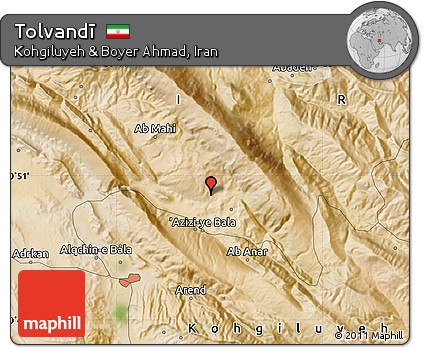 Satellite Map of Tolvandī