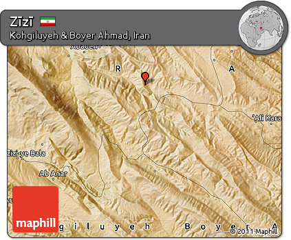 Satellite Map of Zīzī