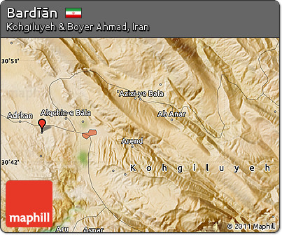 Satellite Map of Bardīān