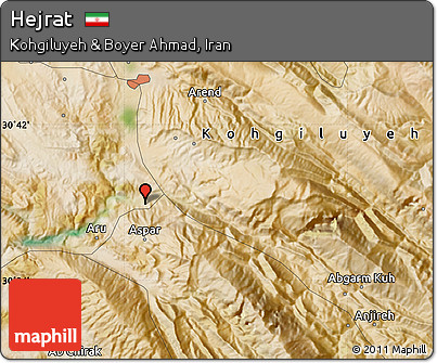 Satellite Map of Hejrat