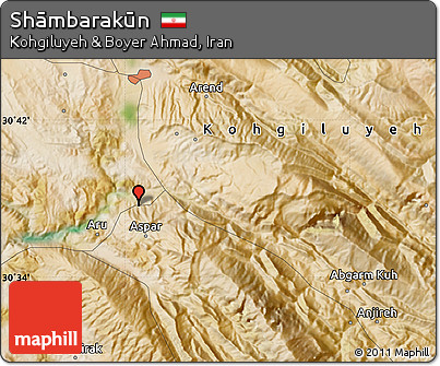 Satellite Map of Shāmbarakūn