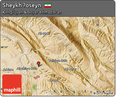 Satellite Map of Sheykh Ḩoseyn