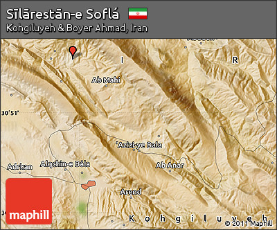 Satellite Map of Sīlārestān-e Soflá