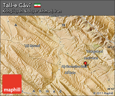 Satellite Map of Tall-e Gāvī