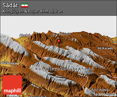 Physical Panoramic Map of Sādāt