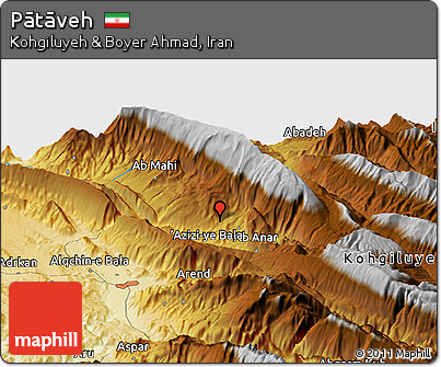 Physical Panoramic Map of Pātāveh