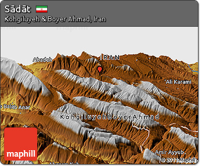 Physical Panoramic Map of Sādāt